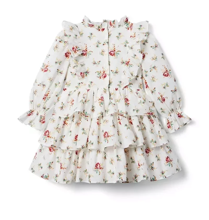 Floral Tiered Ruffle Dress