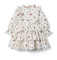 Floral Tiered Ruffle Dress