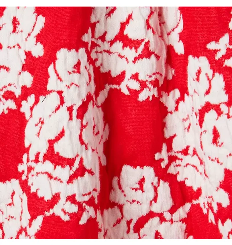 Rose Jacquard Collar Dress