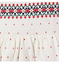 Fair Isle Rose Sweater Dress
