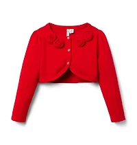 Rosette Cropped Cardigan