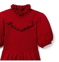 Puff Sleeve Sweater Dress