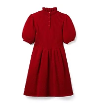 Puff Sleeve Sweater Dress