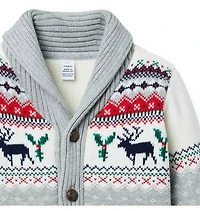 The Reindeer Fair Isle Cardigan
