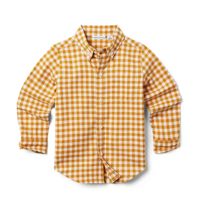 Gingham Flannel Shirt