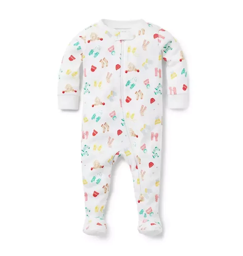 Baby Good Night Footed Pajamas Winter Cozy