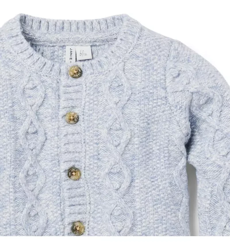 The Cozy Cable Knit Baby Cardigan