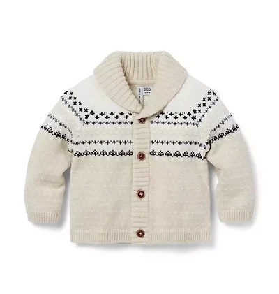 The Favorite Fair Isle Baby Cardigan