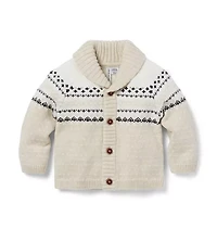 The Favorite Fair Isle Baby Cardigan