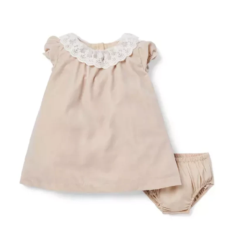 The Festive Velvet Baby Dress