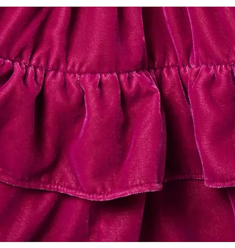 Baby Tiered Velvet Dress