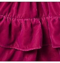 Baby Tiered Velvet Dress