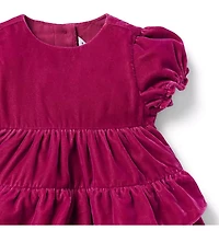 Baby Tiered Velvet Dress