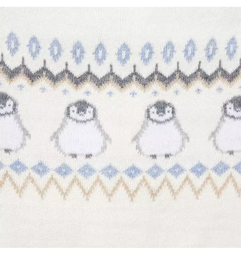 Baby Fair Isle Penguin Cardigan