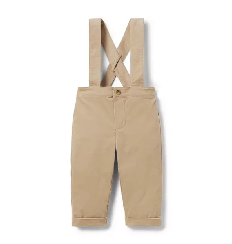 Baby Corduroy Suspender Pant