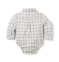 Baby Tartan Poplin Bodysuit