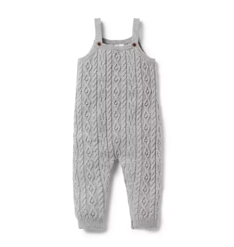 Baby Cable Knit Sweater Overall