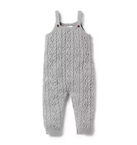 Baby Cable Knit Sweater Overall