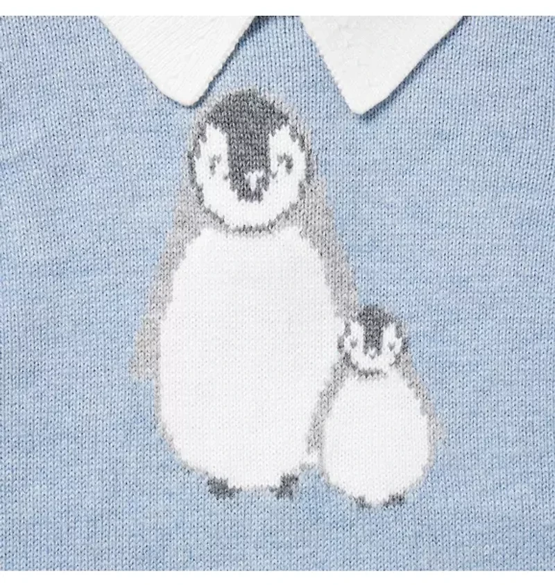 Baby Penguin Collared One Piece