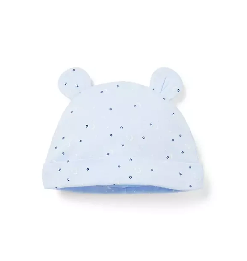 Baby Moon And Stars Bear Ear Beanie