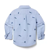 The Embroidered Oxford Shirt