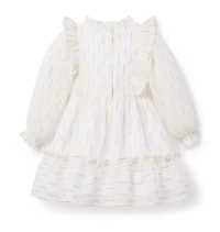 Metallic Clip Stripe Dress