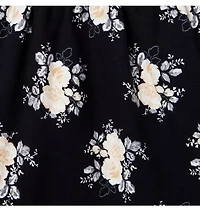Floral Puff Sleeve Ponte Dress