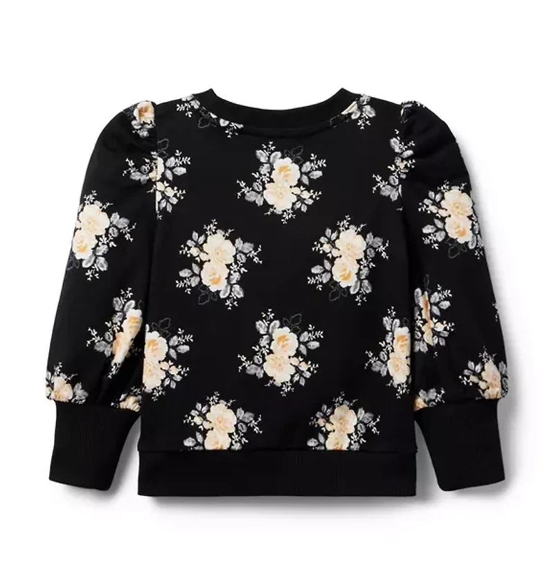 Floral French Terry Sweatshirt