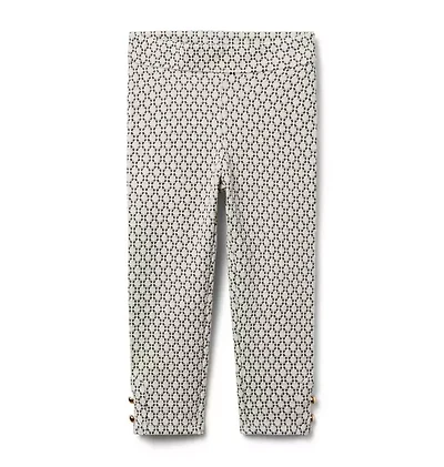Geo Button Cuff Jacquard Pant