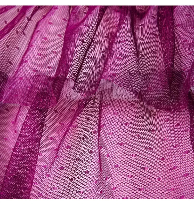 Dot Tiered Tulle Dress