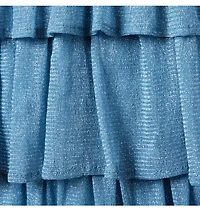 Sparkle Mesh Ruffle Dress