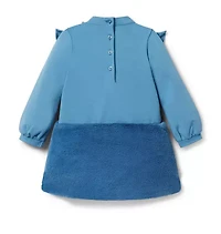 Faux Fur Ponte Dress