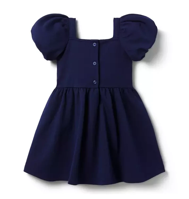 Puff Sleeve Ponte Dress