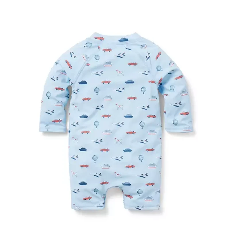 Baby Around The Globe Rash Guard Swimsuit