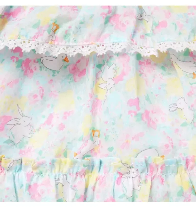 Baby Floral Ruffle Matching Set