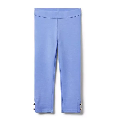 Button Cuff Ponte Pant