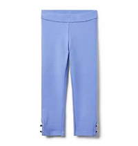 Button Cuff Ponte Pant