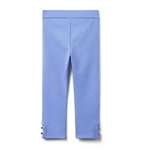 Button Cuff Ponte Pant