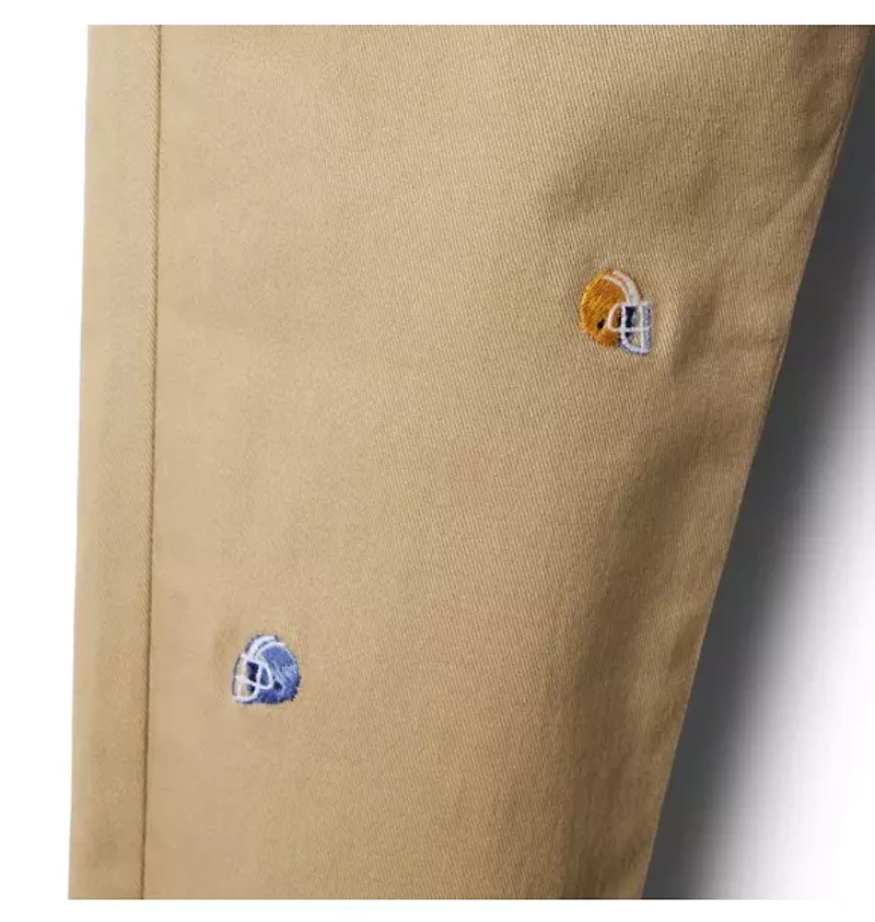 Embroidered Football Twill Pant