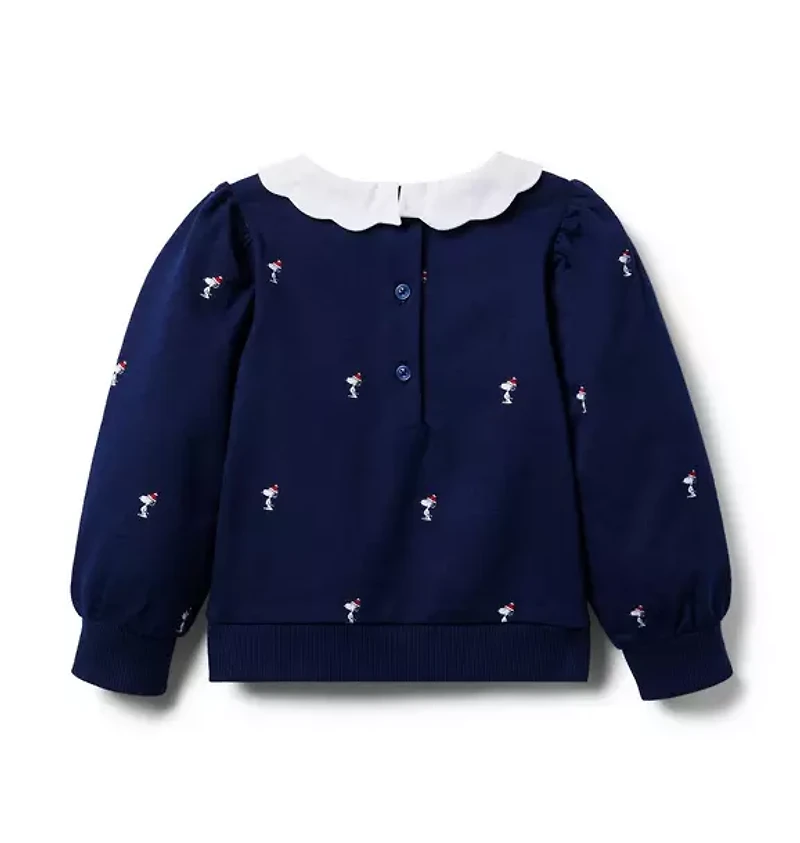 PEANUTS™  Snoopy Santa Collar Sweatshirt