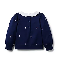 PEANUTS™  Snoopy Santa Collar Sweatshirt