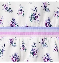 Floral Hooded Fleece Dress