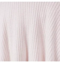 Ribbed Ruffle Trim Dress
