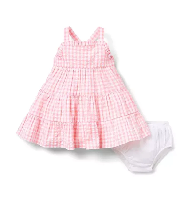 Baby Gingham Seersucker Sundress