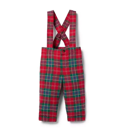 Baby Tartan Suspender Pant
