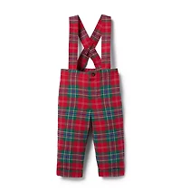 Baby Tartan Suspender Pant