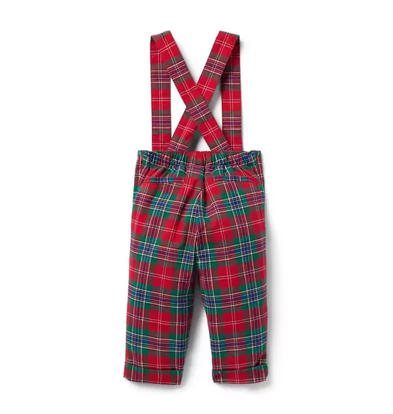 Baby Tartan Suspender Pant