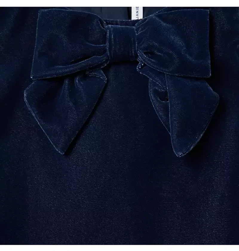 The Velvet Flutter Sleeve Dress