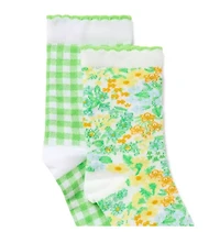 Floral And Gingham Sock 2-Pack