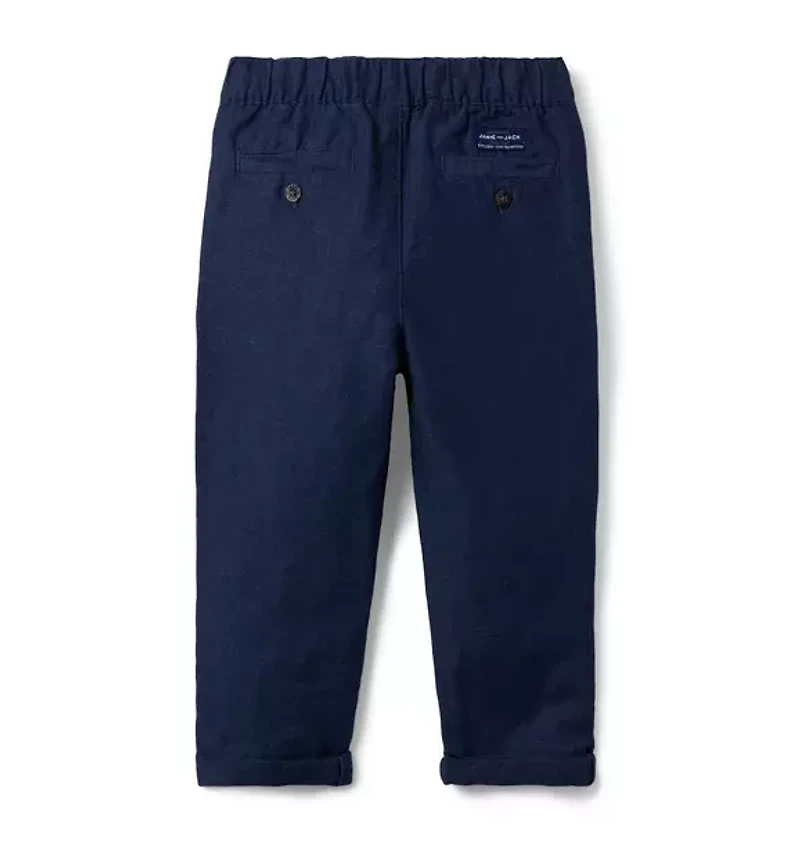 The Linen-Cotton Pull-On Pant